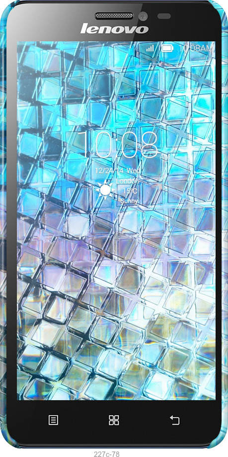 3D пластиковый глянцевый чехол Переливающаяся чешуя для Lenovo S850 - 227c-78 изображение 