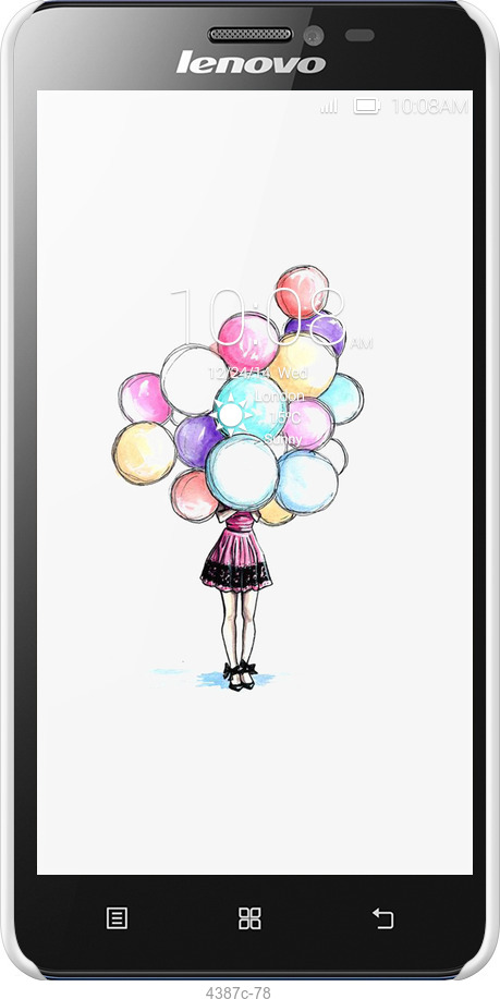 3D пластиковый матовый чехол Шарики для Lenovo S850 - 4387m-78 изображение 