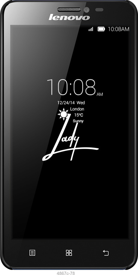 3D пластиковый матовый чехол Lady 2 для Lenovo S850 - 4867m-78 изображение 