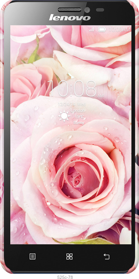 3D пластиковий матовий чехол Троянди для Lenovo S850 - 525m-78 изображение 