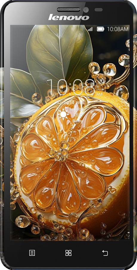 3D пластиковый глянцевый чехол Лимон для Lenovo S850 - 5647c-78 изображение 