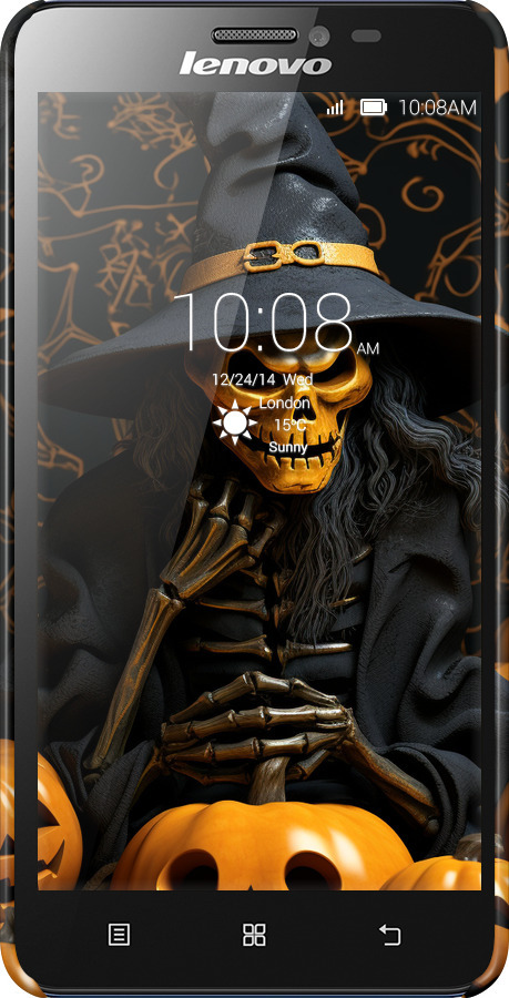 3D пластиковый глянцевый чехол Halloween 2 для Lenovo S850 - 5654c-78 изображение 