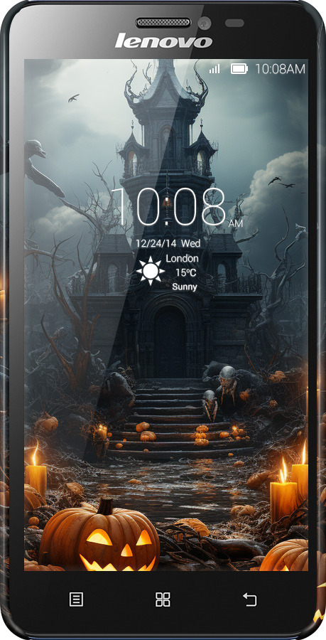 3D пластиковый глянцевый чехол Мрачный дом для Lenovo S850 - 5655c-78 изображение 