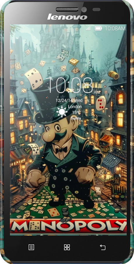 3D пластиковый глянцевый чехол Сказочный Monopoly для Lenovo S850 - 6086c-78 изображение 