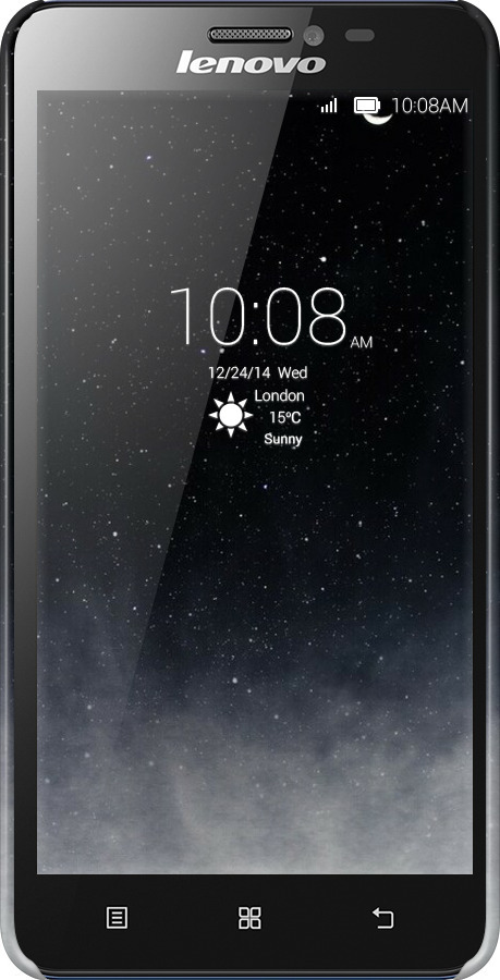 3D пластиковий матовий чехол Голубые облака, Голубая луна для Lenovo S850 - 6396m-78 изображение 