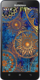 Силиконовый чехол Золотой узор для Lenovo S850 - 678u-78 изображение 