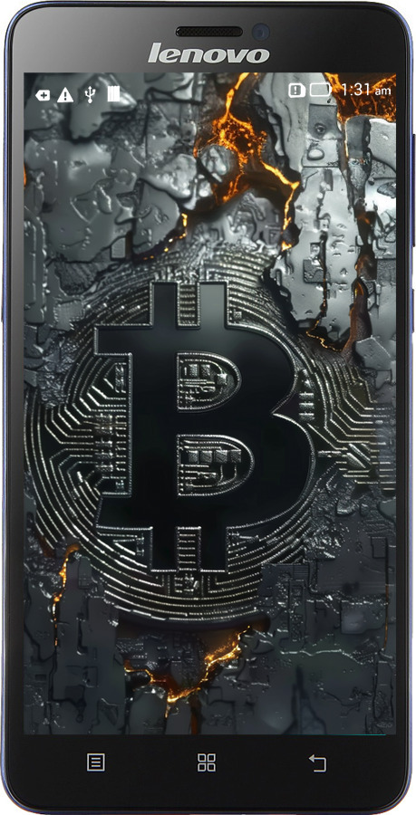 Силиконовый чехол Раскаленный биткойн для Lenovo S850 - 6091u-78 изображение 