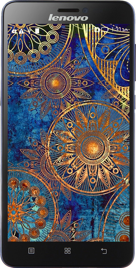 Силиконовый чехол Золотой узор для Lenovo S850 - 678u-78 изображение 