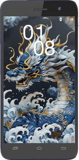 Силіконовий чехол Водяний дракон для Lenovo S858T - 6113u-374 изображение 