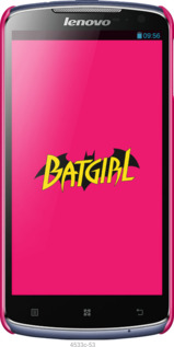 3D пластиковий глянцевий чехол bat girl для Lenovo S920 - 4533c-53 изображение 