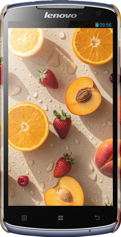 3D пластиковый глянцевый чехол Фрукты 3 для Lenovo S920 - 6703c-53 изображение 