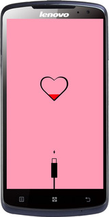 Силиконовый чехол Подзарядка сердца1 для Lenovo S920 - 4275u-53 изображение 