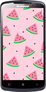 Силиконовый чехол Розовый арбуз для Lenovo S920 - 4314u-53 изображение 