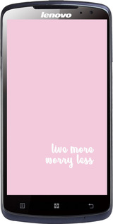 Силиконовый чехол Живи больше для Lenovo S920 - 4347u-53 изображение 