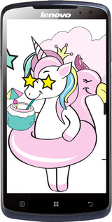 Силіконовий чехол Crown Unicorn для Lenovo S920 - 4660u-53 изображение 