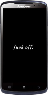 Силиконовый чехол Fuck off для Lenovo S920 - 4731u-53 изображение 