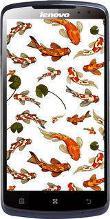 Силиконовый чехол Рыбы Кои для Lenovo S920 - 5535u-53 изображение 