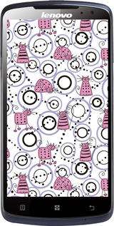 Силіконовий чехол Кумедні коти для Lenovo S920 - 907u-53 изображение 