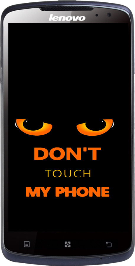 Силиконовый чехол Don't touch the phone для Lenovo S920 - 4261u-53 изображение 