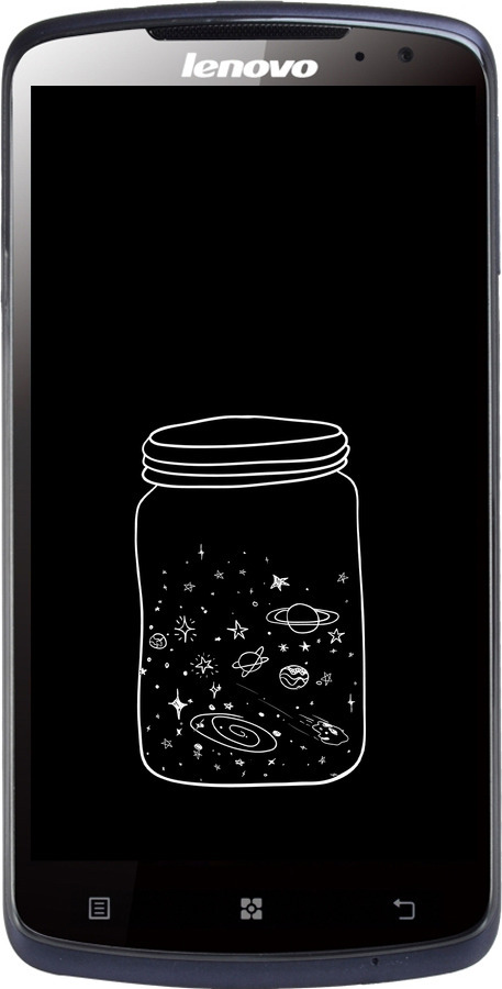 Силиконовый чехол Космос в банке для Lenovo S920 - 4297u-53 изображение 