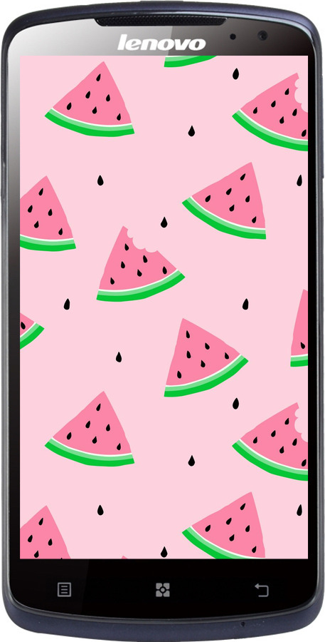Силиконовый чехол Розовый арбуз для Lenovo S920 - 4314u-53 изображение 