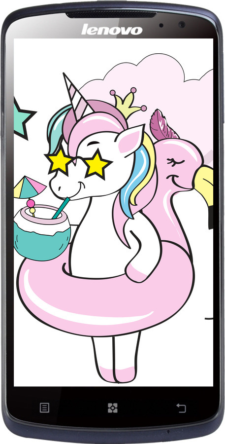 Силіконовий чехол Crown Unicorn для Lenovo S920 - 4660u-53 изображение 