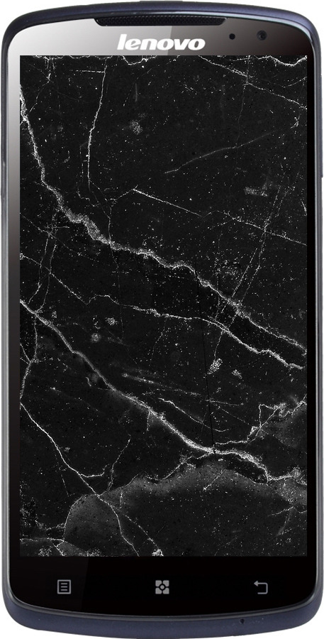 Силиконовый чехол Черный мрамор v2 для Lenovo S920 - 5568u-53 изображение 