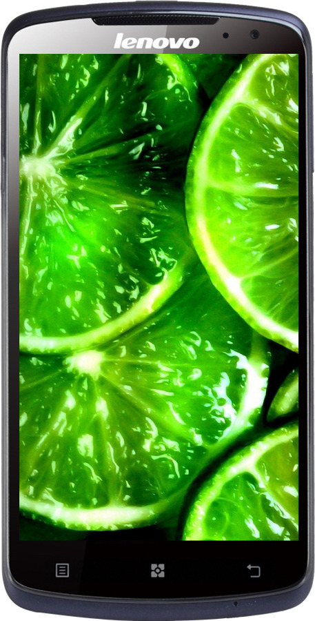 Силиконовый чехол Зелёные дольки лимона для Lenovo S920 - 852u-53 изображение 