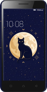 3D пластиковый матовый чехол Cute Cat Celestial/Witchy для Lenovo Vibe C A2020 - 6787m-283 изображение 