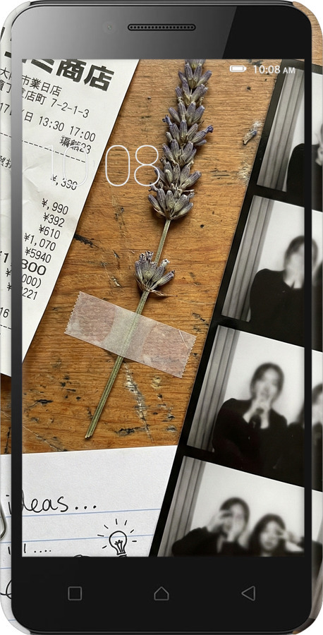 3D пластиковый матовый чехол Aesthetic Scrapbook Collage для Lenovo Vibe C A2020 - 6773m-283 изображение 