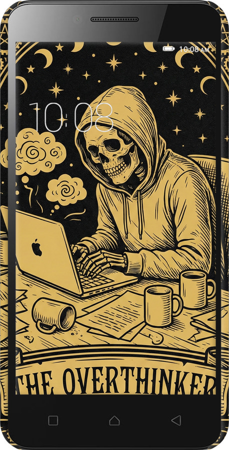 3D пластиковый матовый чехол The Overthinker для Lenovo Vibe C A2020 - 6774m-283 изображение 