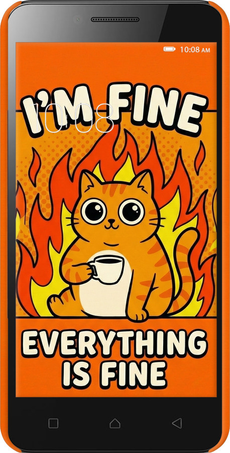 3D пластиковый матовый чехол Funny Cat для Lenovo Vibe C A2020 - 6786m-283 изображение 