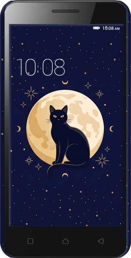 3D пластиковый матовый чехол Cute Cat Celestial/Witchy для Lenovo Vibe C A2020 - 6787m-283 изображение 