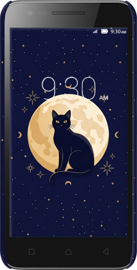 3D пластиковый матовый чехол Cute Cat Celestial/Witchy для Lenovo Vibe C2 - 6787m-397 изображение 