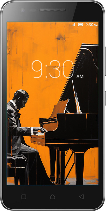 Силіконовий чехол Чохол для телефона Чоловік за Роялем для Lenovo Vibe C2 - 5938u-397 изображение 