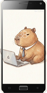 3D пластиковый глянцевый чехол Funny Capybara CEO Working для Lenovo Vibe P1 - 6777c-152 изображение 