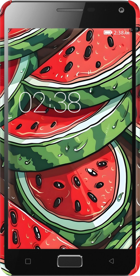 3D пластиковий матовий чехол Кавун для Lenovo Vibe P1 - 6315m-152 изображение 