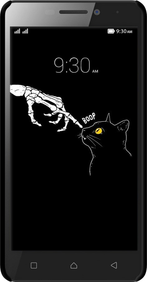 3D пластиковий матовий чехол Кішка для Lenovo Vibe P1m - 6505m-154 изображение 