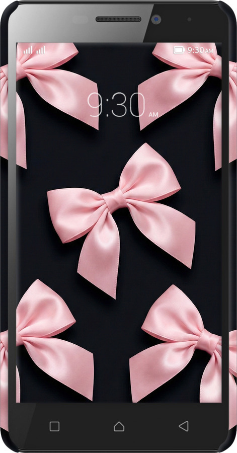 3D пластиковый матовый чехол Coquette Ribbons Dark Coquette для Lenovo Vibe P1m - 6767m-154 изображение 
