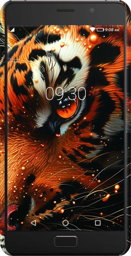 3D пластиковий матовий чехол Tiger для Lenovo Vibe P2 - 6053m-792 изображение 