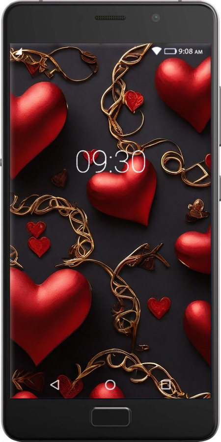 Силіконовий чехол Сердечки для Lenovo Vibe P2 - 5831u-792 изображение 