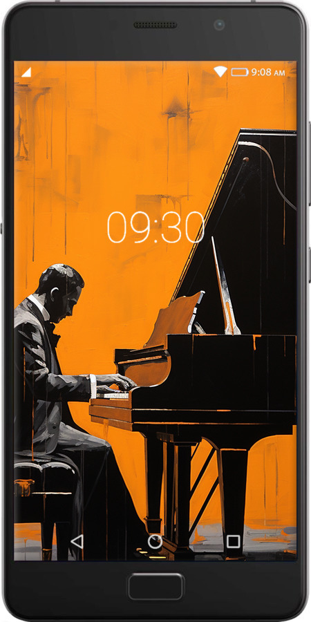 Силіконовий чехол Чохол для телефона Чоловік за Роялем для Lenovo Vibe P2 - 5938u-792 изображение 