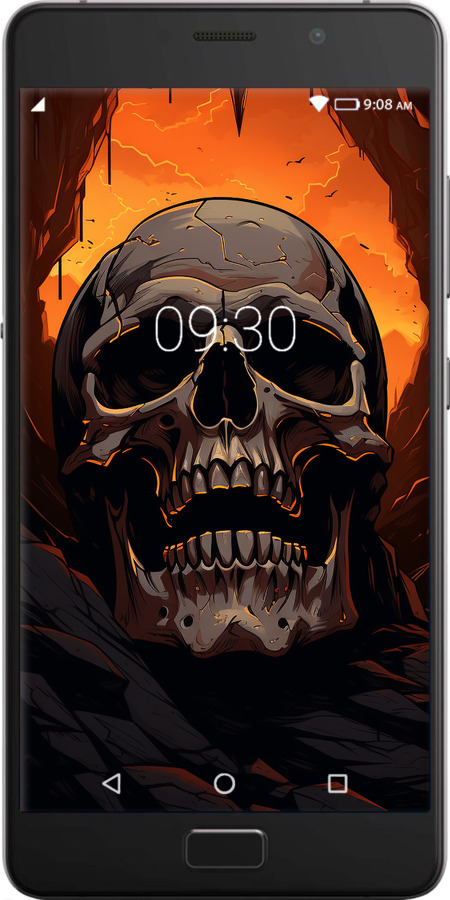 Силиконовый чехол Череп в пещере для Lenovo Vibe P2 - 5959u-792 изображение 
