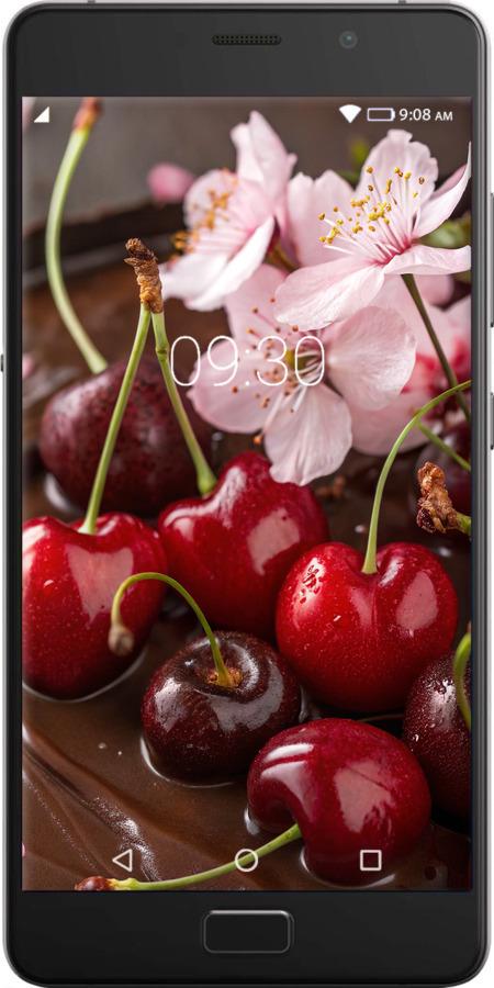 Силиконовый чехол Вишня в шоколаде для Lenovo Vibe P2 - 6698u-792 изображение 