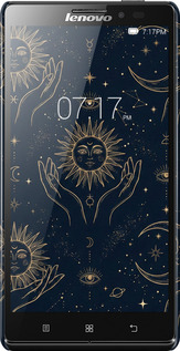 3D пластиковий матовий чехол Celestial Harmony: Sun & Moon Gold Mystic Pattern для Lenovo Vibe Z K910 - 6778m-85 изображение 