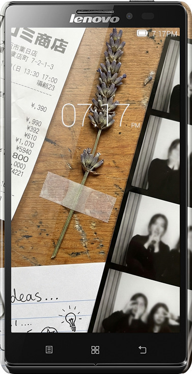 3D пластиковый матовый чехол Aesthetic Scrapbook Collage для Lenovo Vibe Z K910 - 6773m-85 изображение 
