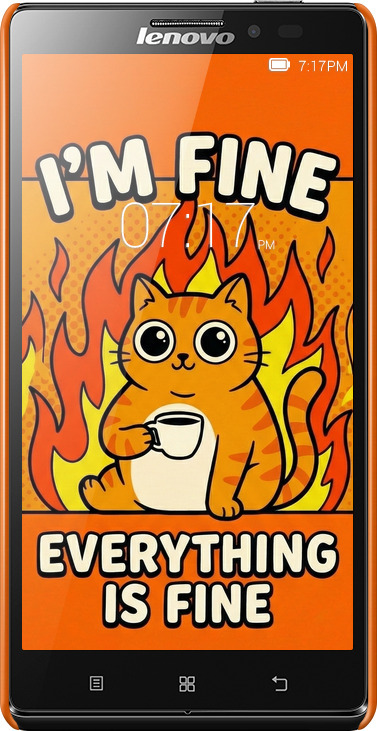 3D пластиковий матовий чехол Funny Cat для Lenovo Vibe Z K910 - 6786m-85 изображение 