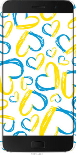 3D пластиковий глянцевий чехол Серця UA  для Lenovo ZUK Z1 - 5292c-461 изображение 