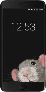 3D пластиковый глянцевый чехол The Peeking Rat для Lenovo ZUK Z1 - 6442c-461 изображение 