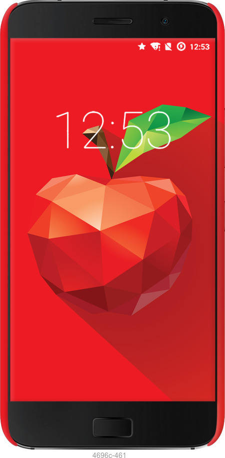 3D пластиковий глянцевий чехол Яблуко для Lenovo ZUK Z1 - 4696c-461 изображение 